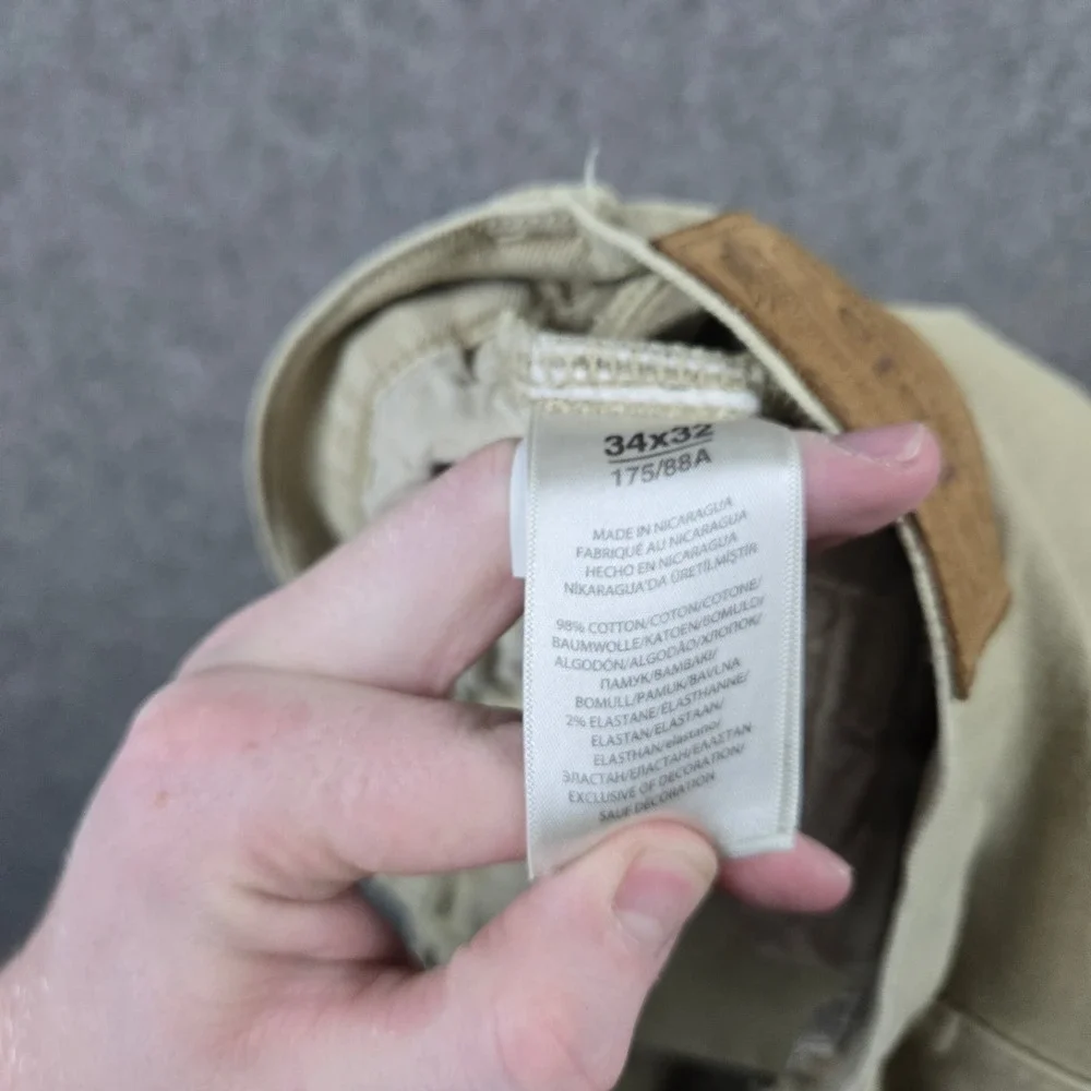Polo Ralph Lauren Classic Fit Jeans Mens 34x32 Tan Khaki Denim Workwear 5 Pocket